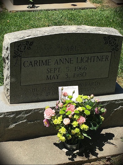 Cari's grave
