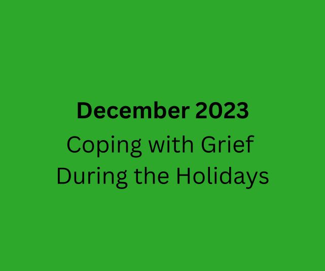 December 2023 We Save Lives Newsletter